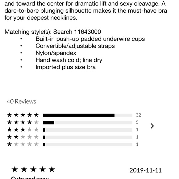 Nwt Torrid Tattoo Print Microfiber push up plunge - Picture 6 of 6